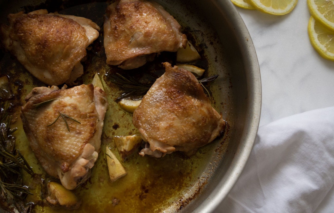 Crispy Lemon Mediterranean Roasted Chicken - Witten Kitchen