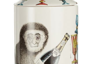 Fornasetti Scimmie Thyme, Lavender and Cedarwood Scented Candle Fete-a-Tete