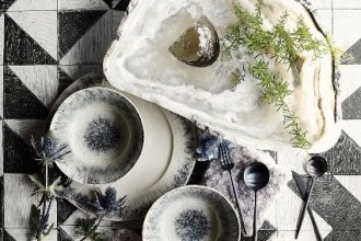 Marbled Ink Dinnerware Fete-a-Tete