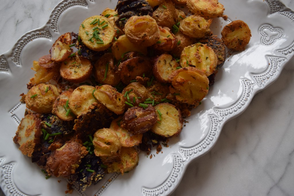 Parmesan-Herb Roasted New Potatoes Fete-a-Tete