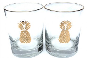 Pineapple Highball Glasses Fete-a-Tete