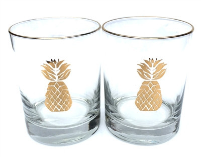 Pineapple Highball Glasses Fete-a-Tete