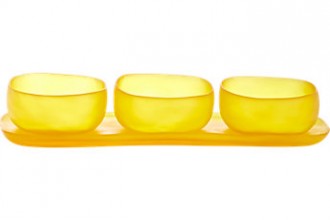 Tina Fray Yellow Bowl Set Fete-a-Tete