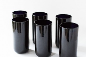 Vintage Black Tumblers Fete-a-Tete