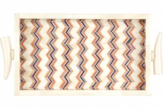 Zig Zag Bone Tray Fete-a-Tete