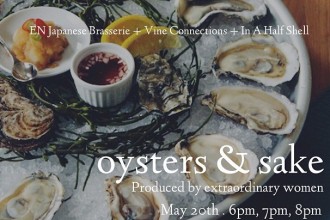 Something You Should Do: Oyster & Sake Tasting Fete-a-Tete