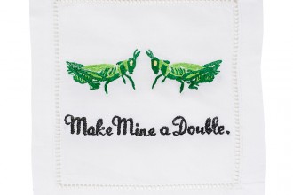 August Morgan Make Mine a Double Cocktail Napkins Fete-a-Tete