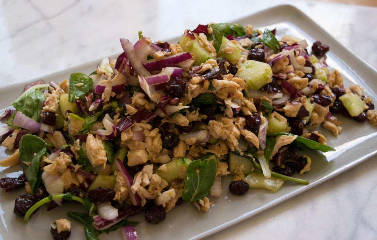 Green and Purple Chicken Salad