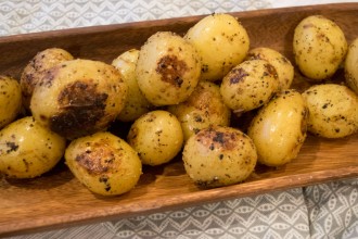 Grilled Mustard-Pepper Yukon Potatoes Fete-a-Tete