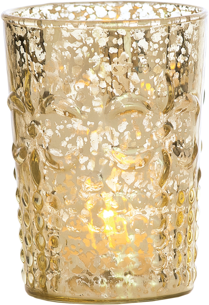 Faded Gold Votive Holders Fete-a-Tete