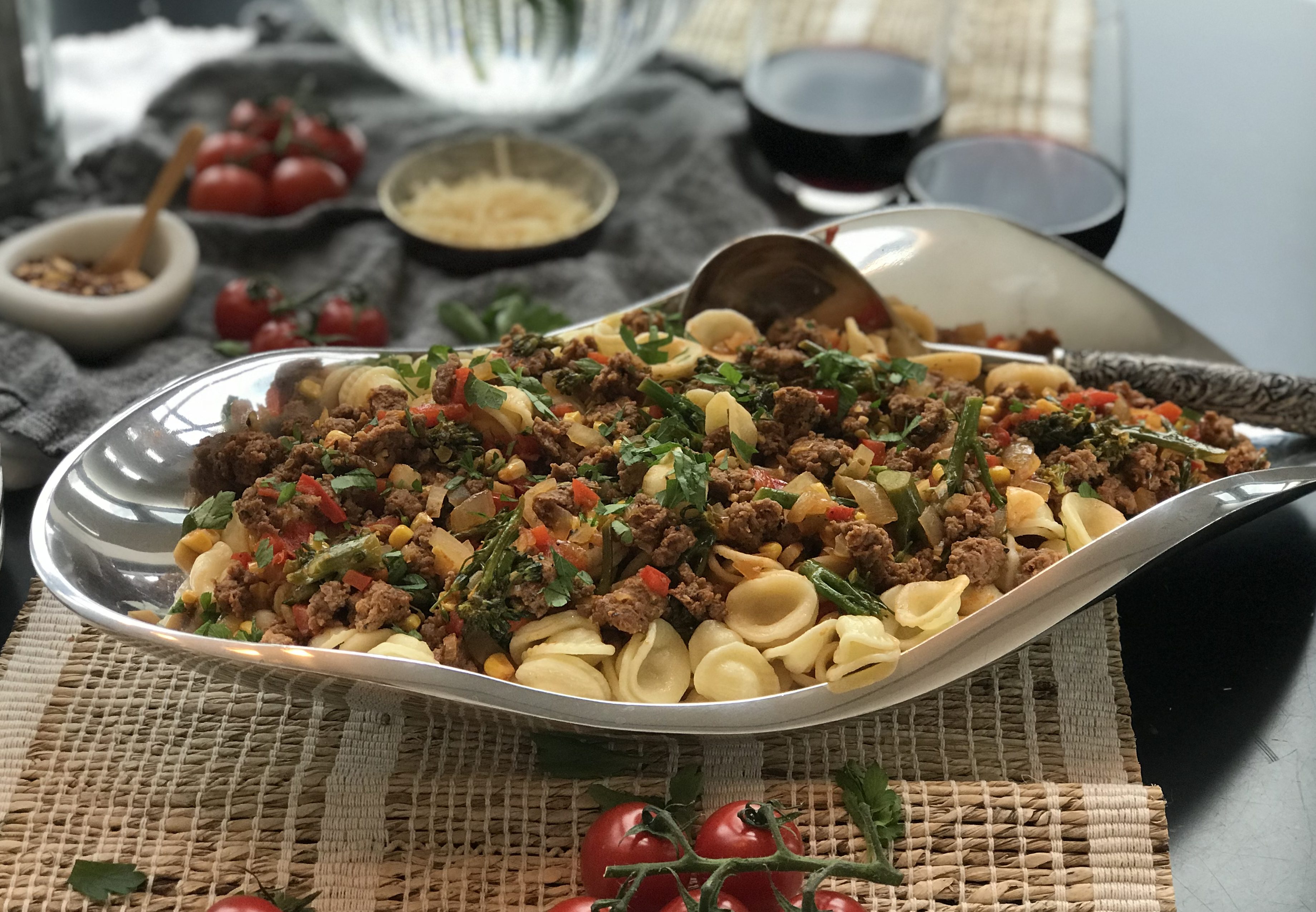 Everyone's Favorite Pasta: One Pan Sausage, Broccoli Rabe, and Veggie Orecchiette - Witten Kitchen